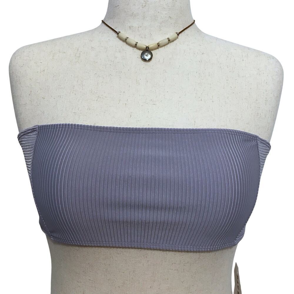 LA Hearts by Pacsun NWT Lavender Bandeau Swim Top Women L